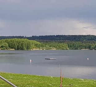 Blick über den kleinen Brombachspeicher