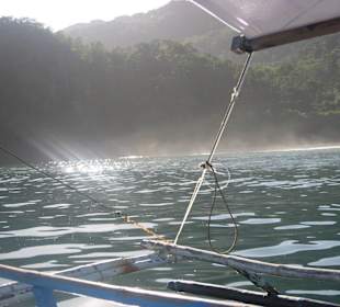 Auf der Fahrt zum Underground River