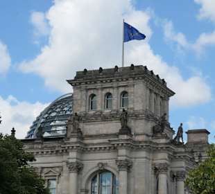Das Reichstagsgebäude, Sitz des Bundestags