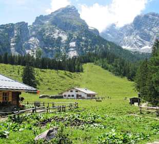 Blick auf den Watzmann von der Kührointalm