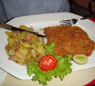 Schnitzel mit Bratkartoffel