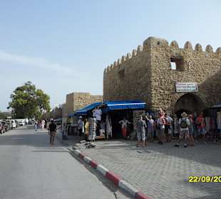 Blick zur Medina in Hammamet