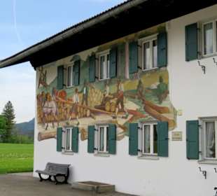 Wandgemälde erinnert an frühere Tätigkeiten