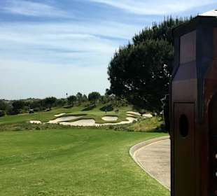 Abschlag an der Bahn 9, Par 3