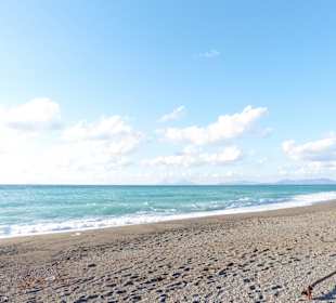 Strand im Ort