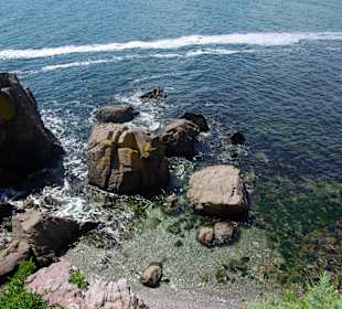 So geht klares Meer-Wasser. Blick direkt von einem Restauran