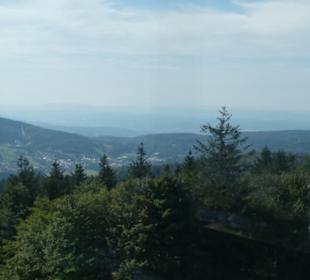 Ausblick vom Aussichtsturm Inselsberg