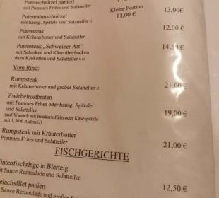 Speisekarte
