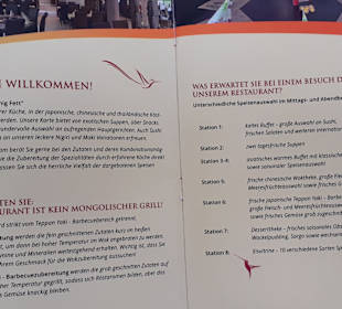 Speisekarte See Nami