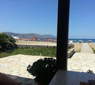 Hier gibts auch Liegen am Strand