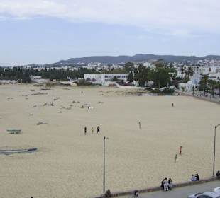 Ausblick von der Kasbah auf den Strand