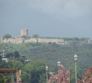 Die Burg aus dem Blick vom Hafen- Look from Port
