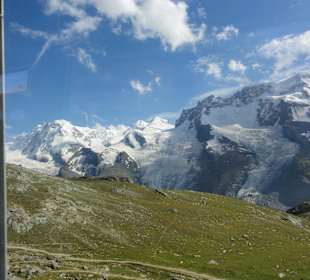 Landschaft, von der Bahn gesehen