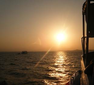 Sonnenuntergang über dem Meer
