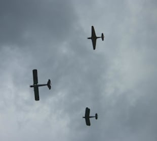 Überflug bei der Dampferparade