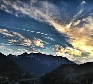 Sonneuntergang im Montafon