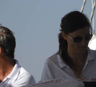 Deutsche Crew, Skipper mit Freundin. 1A