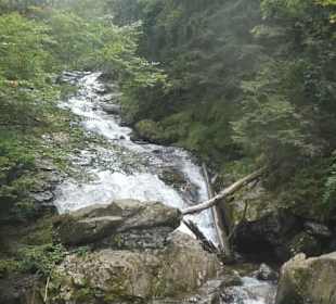 Wanderung zu wilden Bächen und hohen Wasserfällen