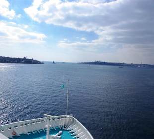 26.10.Rückfahrt von Jalta nach Santorin Durchfahrt 