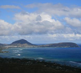 Aussicht auf dem Weg nach oben
