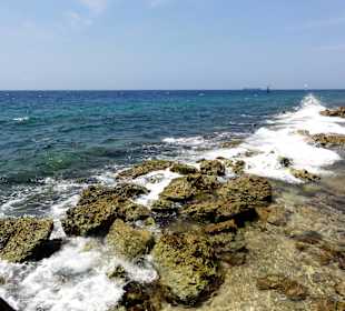 Blick von der Terrasse des Perla del Mar