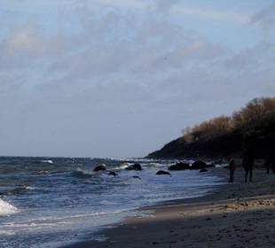 Strand an Steilküste von Rerik