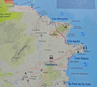 Übersicht Capdepera und Cala Mequida