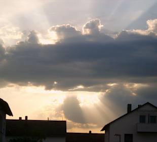 Versteckte Morgensonne