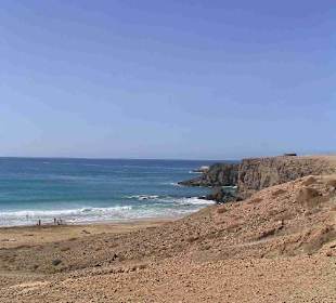 Blick auf den Strand in Cotillo