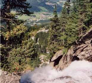 Krimmler Wasserfall Blick von oben