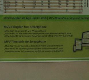 Mit dem Handy aus Fahrpläne
