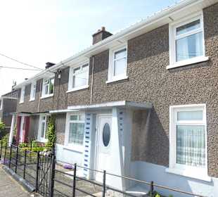 Typische Wohnhäuser des netten Cobhs