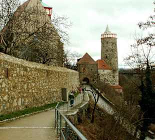 Blick von der Mühlbastei zur Alten Wasserkunst