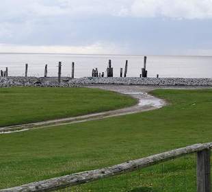 Der Anleger an der Hallig