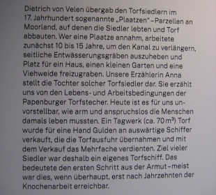 Infos zum Leben der Torfstecher