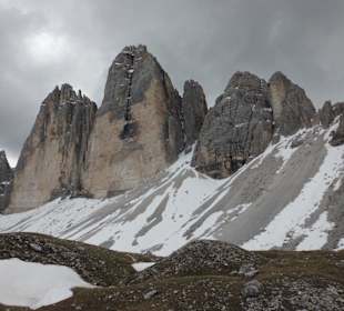 Die Drei Zinnen im Blick