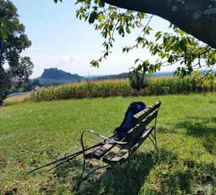 Rast mit Blick auf die Riegersburg