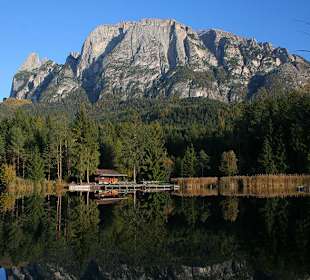 Völserweiher mit Schlern