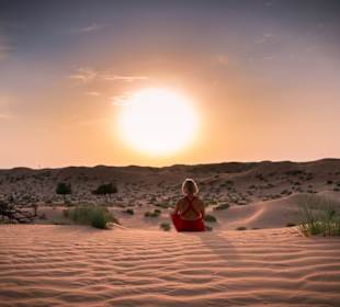 Sonnenuntergang in der Wüste