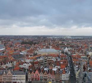 Blick vom Turm im kalten Winter