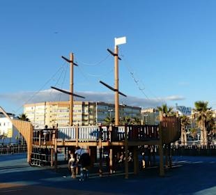 Parco giochi sulla spiaggia