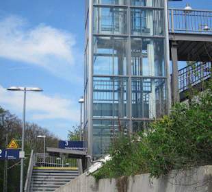 Bahnhof Mitte mit Gleis nach BW