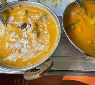 Chicken Shahi Korma und Mango Bhaji Mix