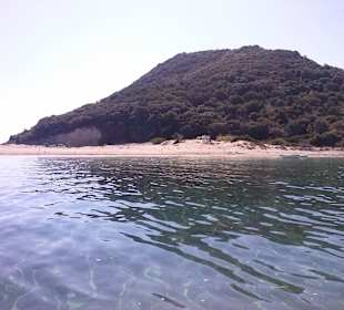 Turtle island vom Boot aus