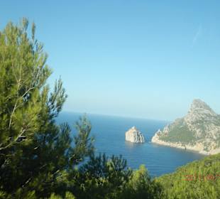 Aussicht auf den Weg zum Strand Formentor