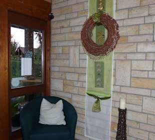 Deko am Eingang