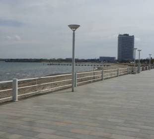 Spaziergang an der Strandpromenade