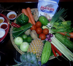 Ingredients for 2 hr cooking class at Mi Casa