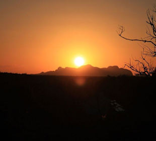 Sonnenuntergang vom Aussichtspunkt