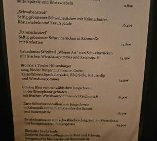 Speisekarte
